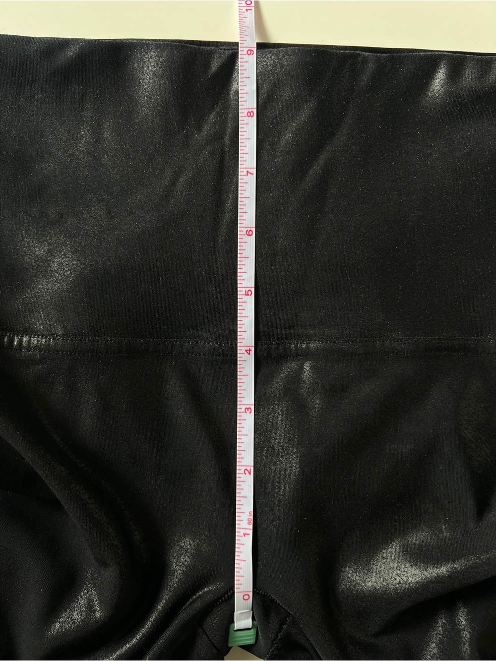 SPANX Faux Leather Moto Leggings Black High Rise Shaping L 20136R - Picture 10 of 12